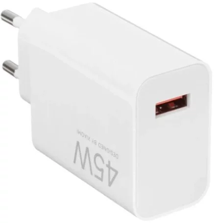 Зарядный турбо-адаптер Xiaomi 45W Turbo Charging Power Adapter (Type-A) EU (BHR07SLEU)