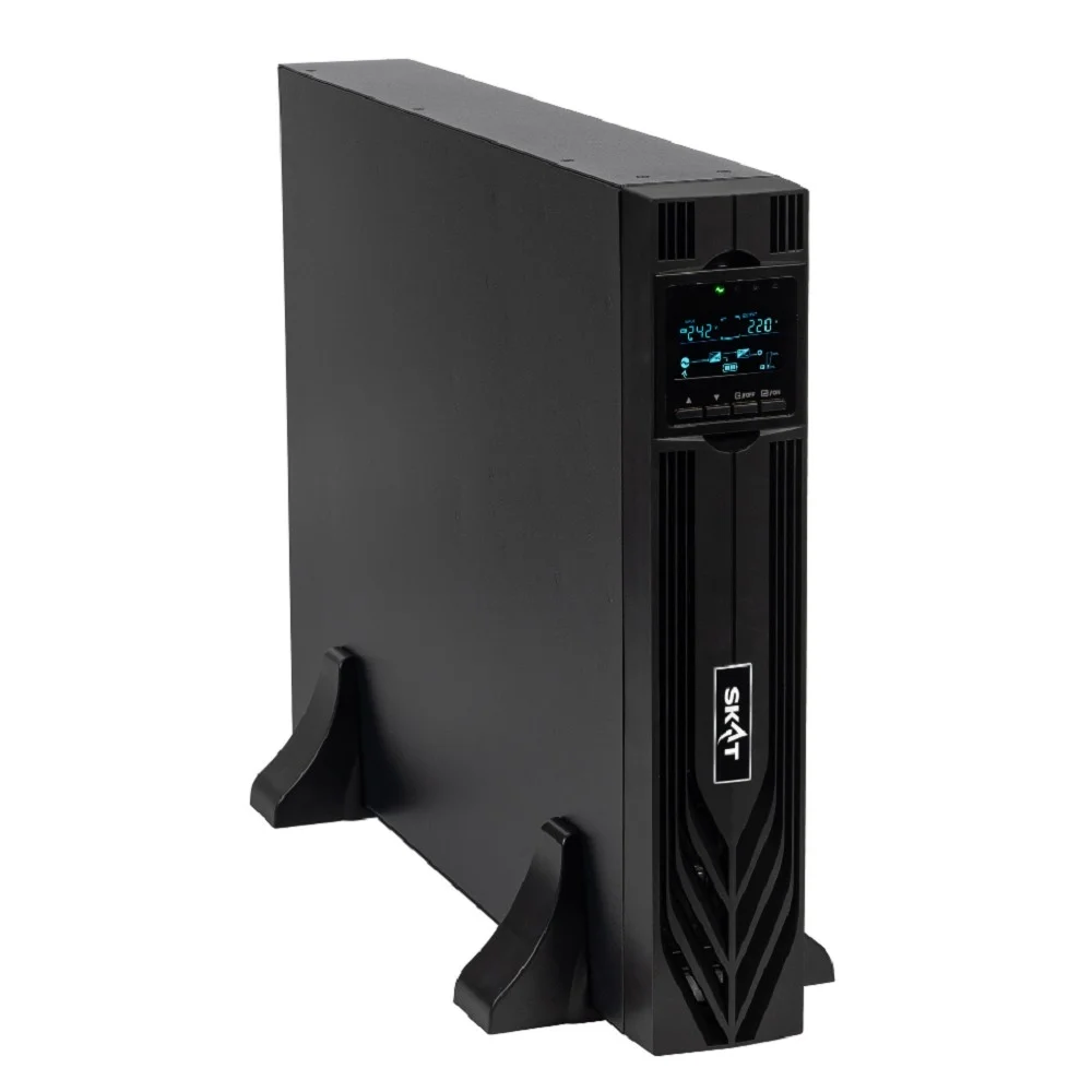 ИБП Бастион SKAT-UPS 3000-RACK-ON-6X9 P3 {Online, синус, 3000ВА/ 3000 Вт, стойка/ на пол, 2xSchuko+1xC19, встр. АКБ 72В (6x9 Ач),, SNMP/ USB/ RS-232/ EPO, доп блок до 4 шт SKAT BC 72/ 18S3, МПТ} (8772) (8772 SKAT-UPS 3000-RACK-ON-6X9 P3)