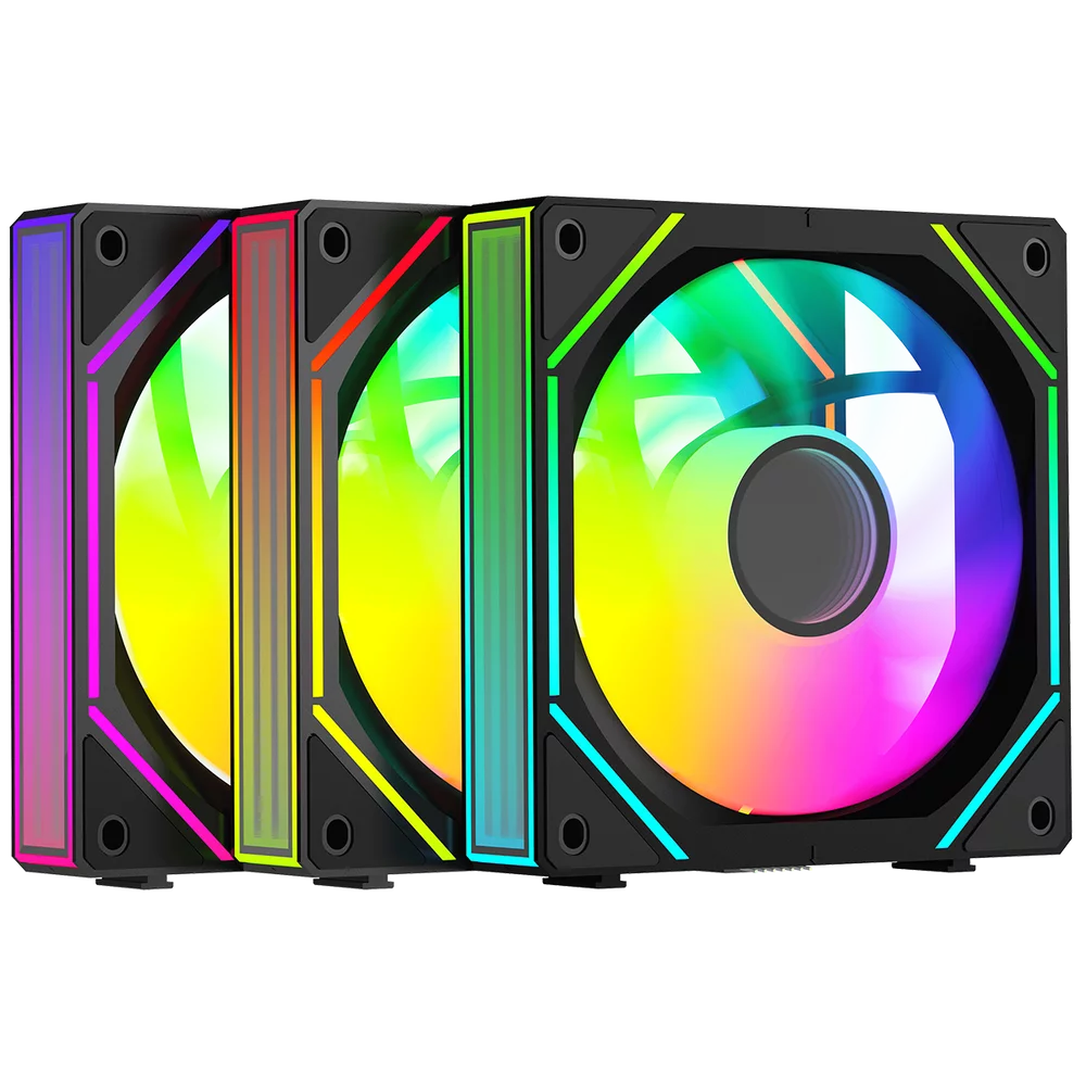 Вентилятор Fan Ocypus Gamma F12 UNI BK ARGB REVERSE BLADE 3 IN 1 / Black/ PWM (GAMMA-F12-BK3AM01U-GL)