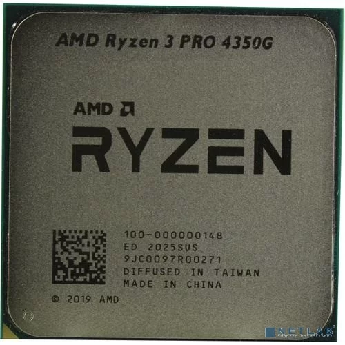 CPU AMD Ryzen 3 PRO 4350G OEM (100-000000148) {3,80GHz, Turbo 4,00GHz, Radeon Graphics, AM4}