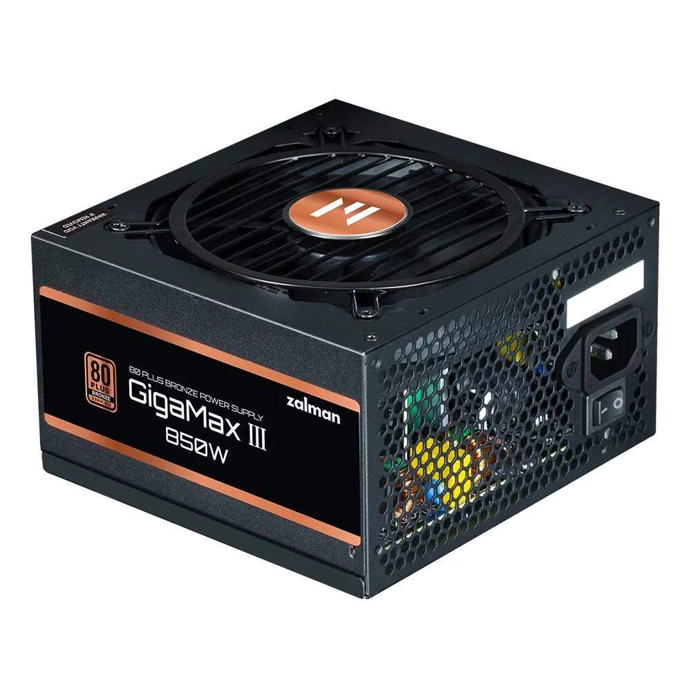 блок питания Zalman ZM850-GV3, 850W, ATX12V v3.0, Gen 5.0, APFC, 12cm Fan, 80+ Bronze, Retail