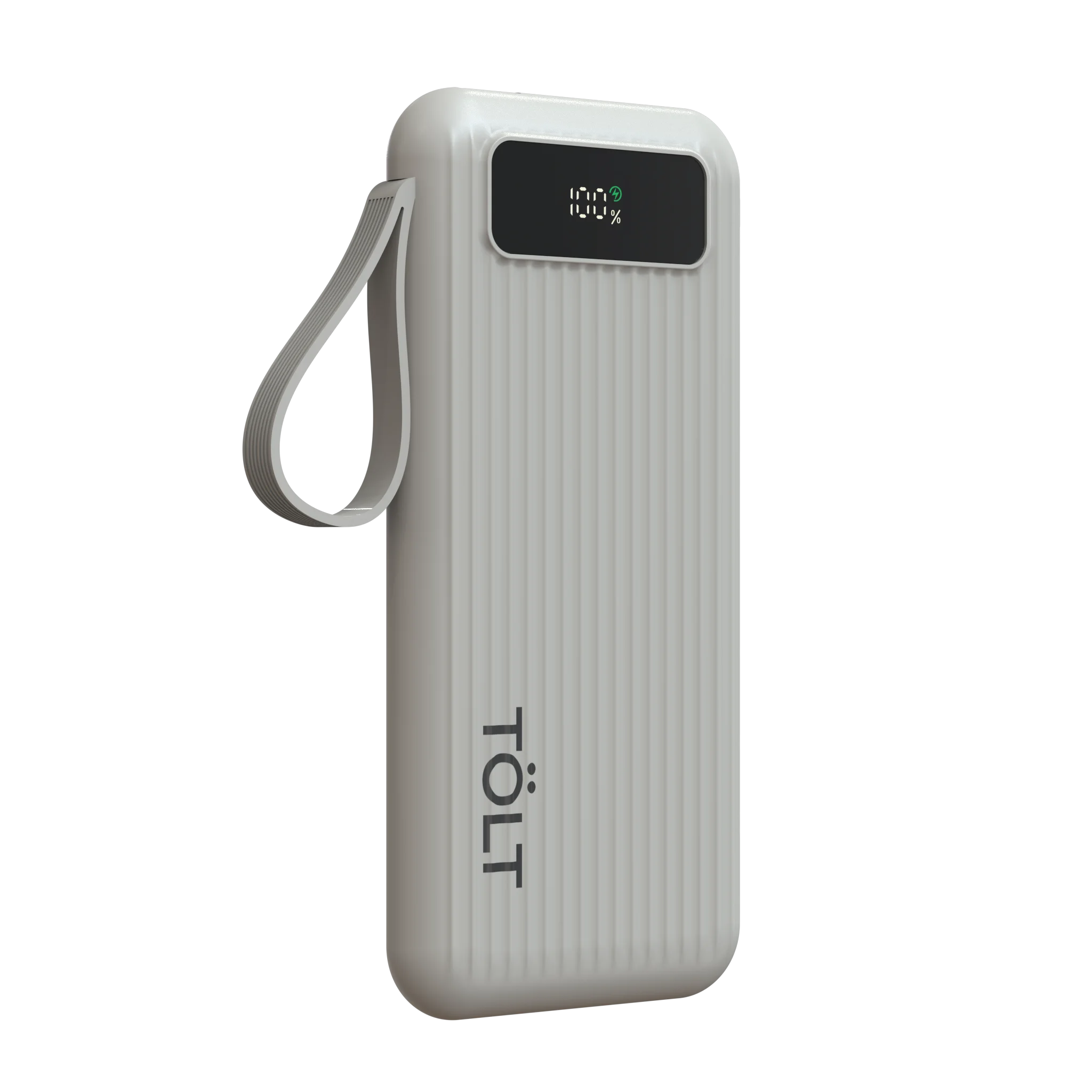 Портативный аккумулятор TOLT Stor SR-LB10D, 10000mAh, 22,5W, fast charging and PD, beige/ Powerbank TOLT Stor SR-LB10D, 10000mAh, 22,5W, fast charging and PD, beige