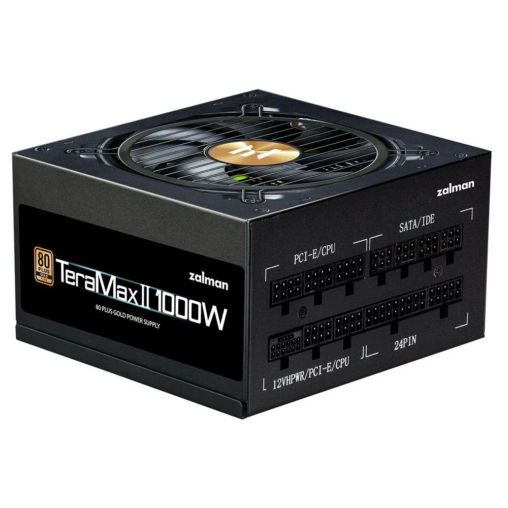 Блок питания Zalman ZM1000-TMX2, 1000W, ATX12V v3.0, APFC, 12cm Fan, 80+ Gold Gen5, Full Modular, Retail