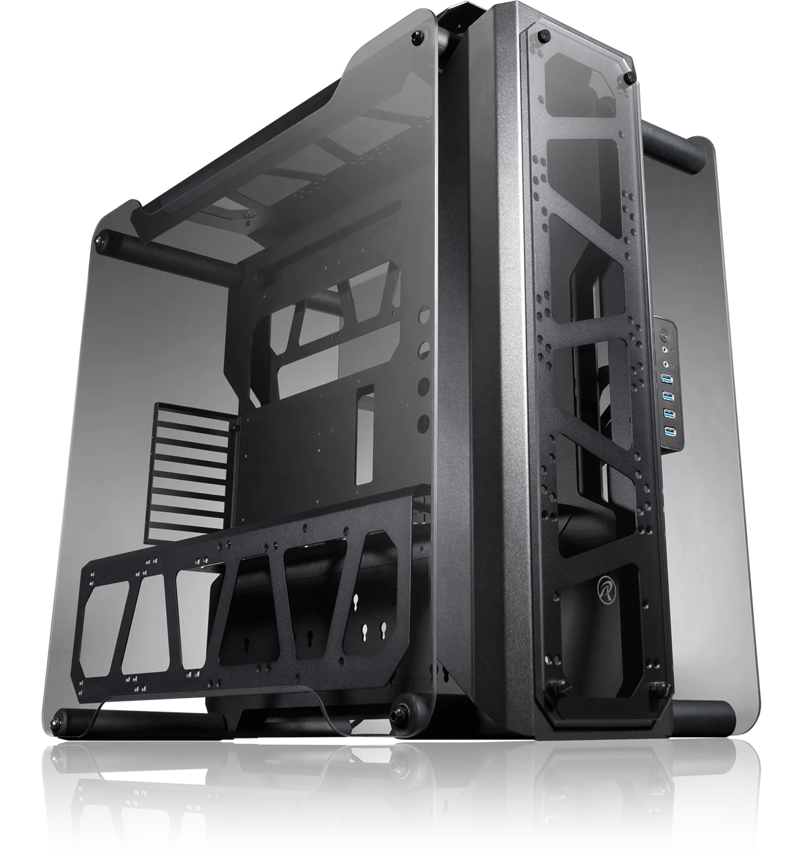 Корпус без блока питания/ Case Raijintek ENYO, Full-Tower, TG, no fans, 4xUSB-A 3.0, SSI-EEB, E-ATX, ATX, mATX, mITX Black (0R20B00119)