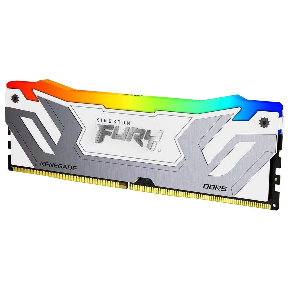 Модуль памяти Kingston 24GB DDR5 8800 FURY Renegade White RGB Non-ECC Unbuffered CUDIMM CL42 (KF588CU42RWA-24)