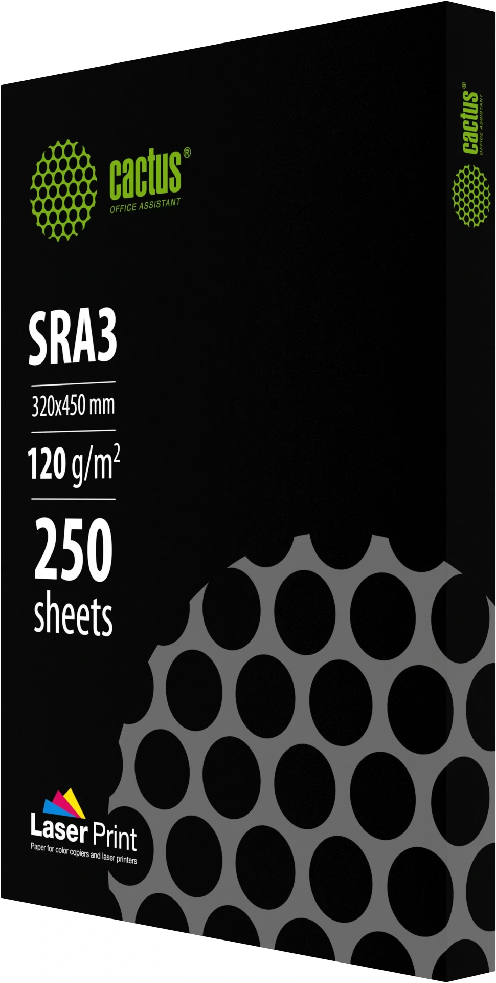 Бумага Cactus CS-LPSRA3120250 SRA3 марка A/120г/м2/250л./белый CIE170% для лазерной печати