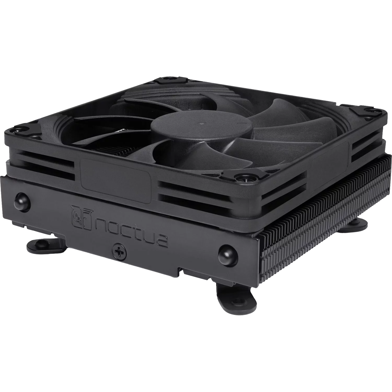 Кулер для процессора/ CPU Cooler Noctua NH-L9i-17xx chromax.black (59W, 4-pin PWM, 37mm, Al/Cu, 2x6mm, 1x92x92x14mm, 33.84CFM, 23.6dBA, 2500RPM, S: 1851/1700, Black)