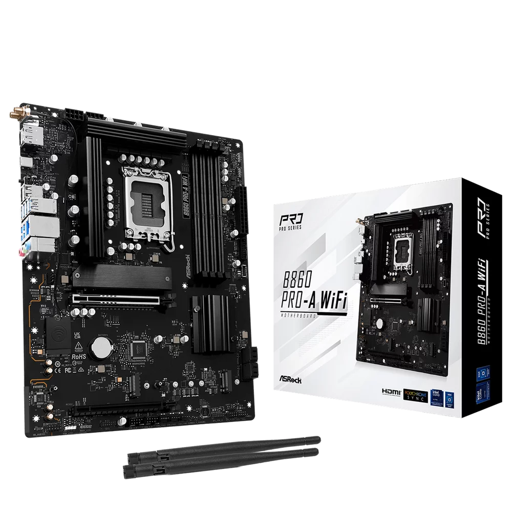 Материнская плата ASRock B860 PRO-A WIFI,