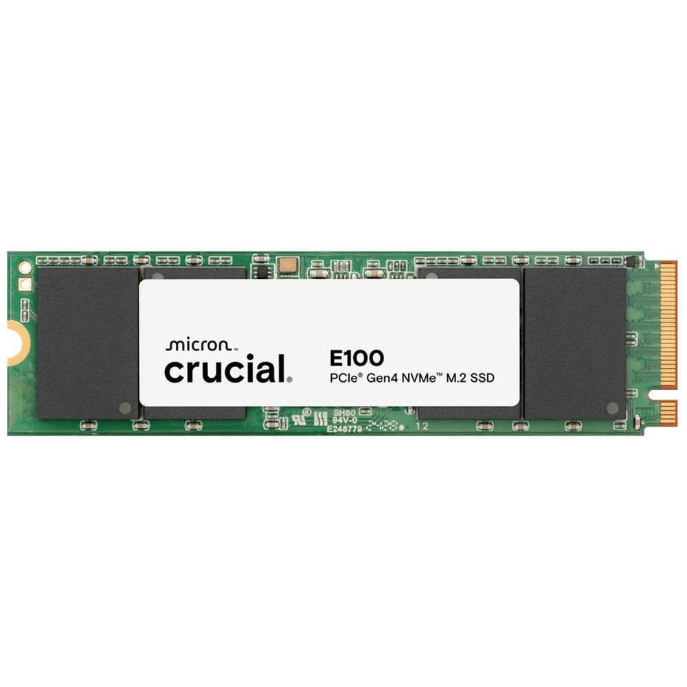 Твердотельный накопитель SSD Crucial E100 1TB PCIe 4.0 x4 M.2 SSD CT1000E100SSD8 3D NAND TLC