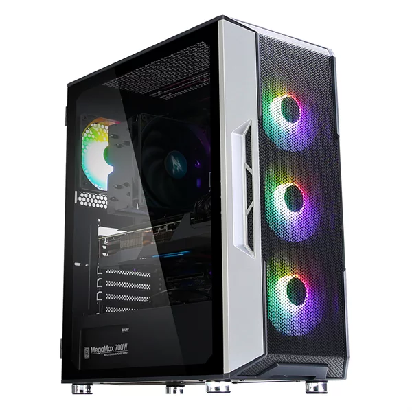 корпус ZALMAN I3 NEO WHITE, ATX, WHITE, FRONT MESH, WINDOW, 2x3.5", 3x2.5", 1xUSB2.0, 2xUSB3.0, FRONT 3x120mm RGB, REAR 1x120mm RGB