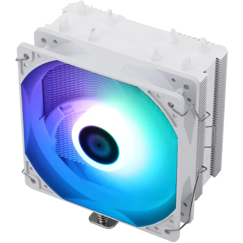 Кулер для процессора/ Thermalright Assassin X 120 Refined SE White Argb (4-pin PWM, 148mm, Ni/Cu, 4x6mm, ARGB, 1x120mm, 66.17CFM, 25.6dBA, 1550RPM, S: 1200, 1700, 1851, 115X, AM4, AM5, white) (AX120-R-SE-WH-ARGB)