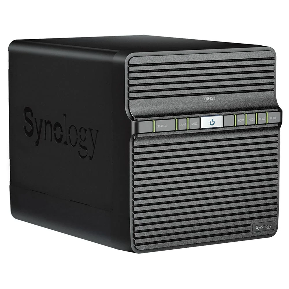 Synology QC1,1GhzCPU/ 2GB/ RAID0,1,10,5,6/ up to 4HDDs SATA(3,5' or 2,5')/ 2xUSB3.2/ 2GigEth/ iSCSI/ 2xIPcam(up to 30)/ 1xPS/ 2YW repl DS418 (DS423)