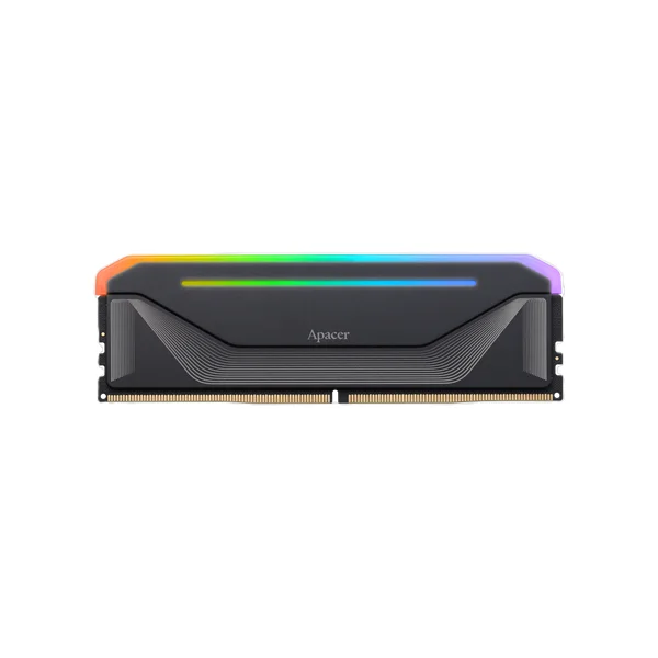 Оперативная память Apacer DDR5 16GB 6400MHz DIMM NOX RGB Black Gaming Memory CL36 2048x8 1.35V Heat Sink (Retail) 3 years (AH5U16G64C652NBAA-1)