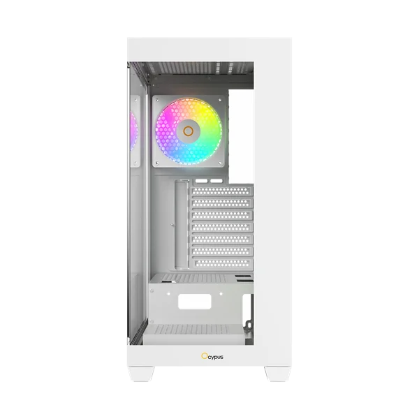 корпус Ocypus Gamma C72 WH ARGB, ATX, USB3.0*1+USB2.0*2, SIDE 3x120mm ARGB, REAR 1x120mm ARGB