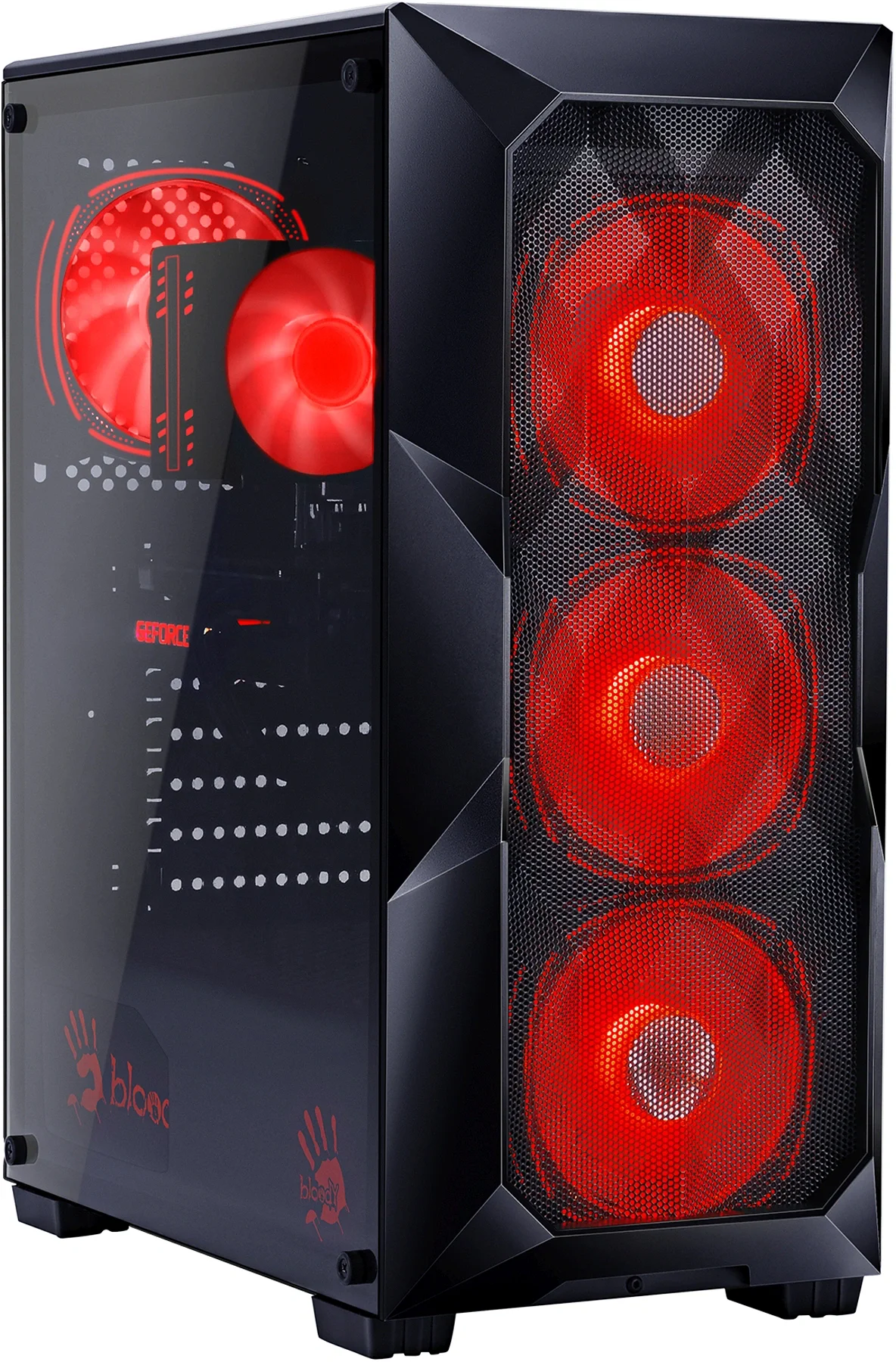 Компьютер Bloody BD-PC RB55C1 MT Ryzen 5 5600X (3.7) 32Gb SSD1Tb RTX4060 8Gb Windows 11 Home GbitEth 500W черный (RUS) (2107186)