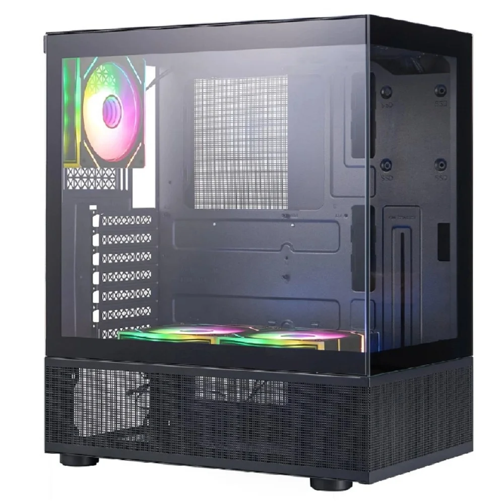 1STPLAYER MIKU Mi7-A ARGB Black / ATX / 3x120mm ARGB fans / Mi7-A-BK-2FC7R-1FC7