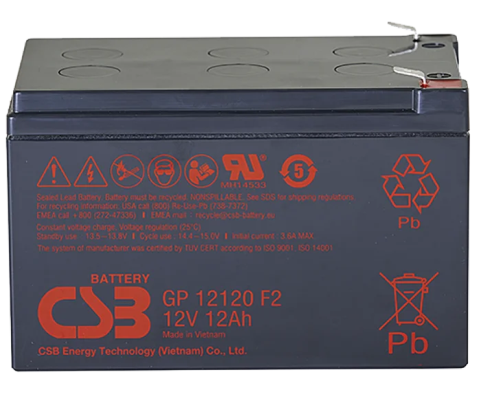 CSB Аккумуляторная батарея для ИБП (12V/ 12Ah) (GP12120 F2 CSB)