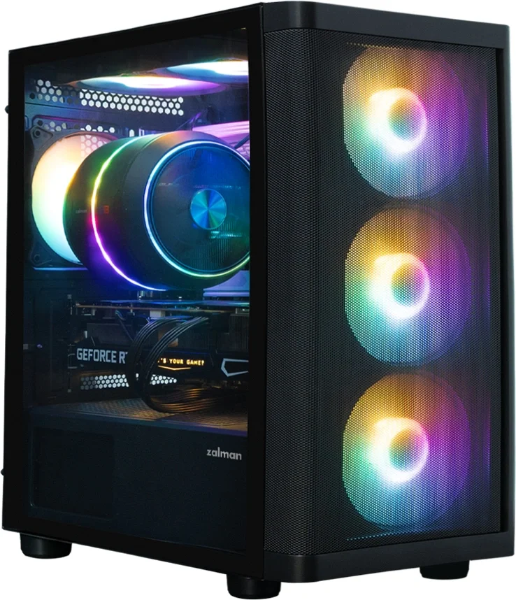 корпус ZALMAN M4 SE, MATX, BLACK, WINDOW, 1xCombo (3.5" or 2.5"), 1x3.5", 2x2.5", 2xUSB2.0,1xUSB3.0, FRONT 3x120mm FRGB, TOP 2x120mm FRGB, REAR 1x120mm FRGB (M4 SE BLACK)