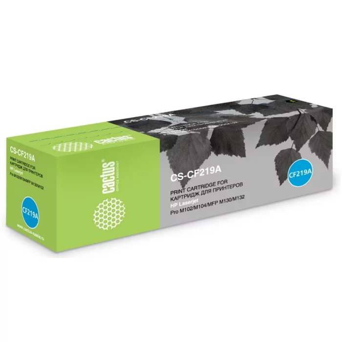 Блок фотобарабана Cactus CS-CF219A черный 12000 страниц для HP LaserJet M104a Pro/M104w Pro/M132a Pro/M132fn Pro
