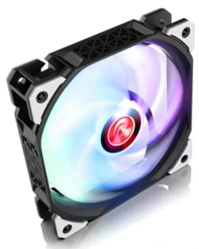 Вентилятор корпусный/ Case Cooler Raijintek AGERAS 12 ARGB-1 (120x120x25mm, 4-pin PWM, 67.38CFM, 33dBA, 2200RPM, Black) (0R40B00256)