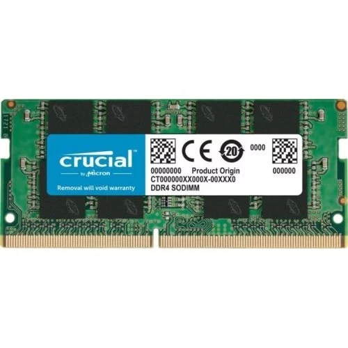 Crucial by Micron DDR4 16GB 3200MHz SODIMM (PC4-25600) CL22 SRx8 1.2V (Retail), 1 year (CT16G4SFS832A)