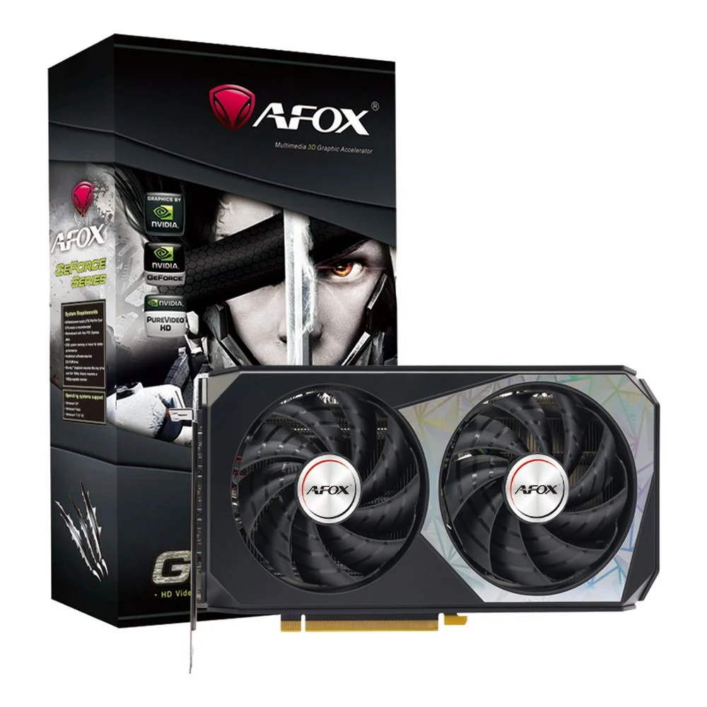 Видеокарта Afox RTX3060Ti GAMING 8GB GDDR6 256bit 3xDP HDMI 2FAN RTL (AF3060TI-8192D6H7-V6)