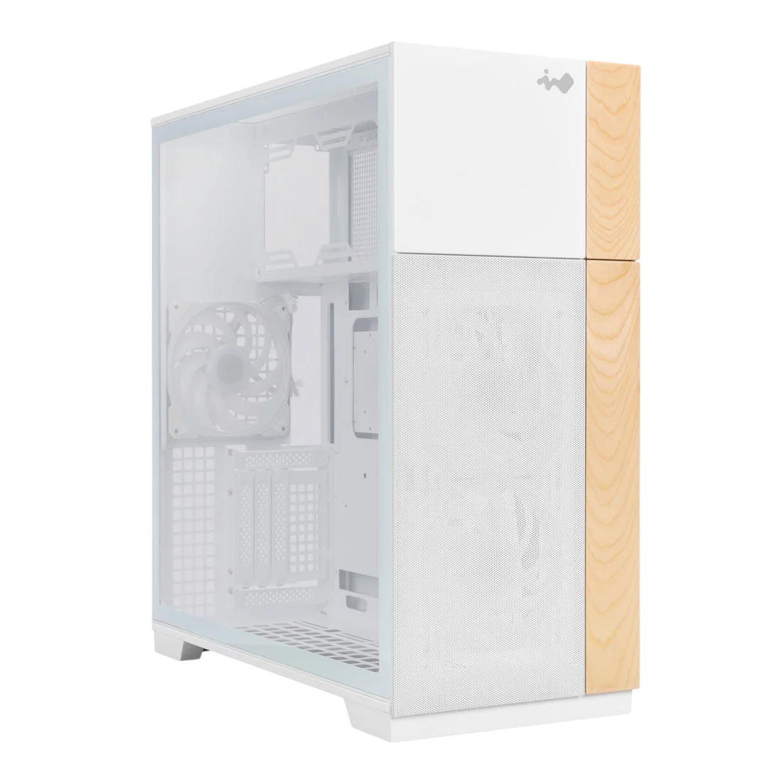 Корпус без блока питания/ Case InWin F5, Full-Tower, TG, 3x140mm ARGB, 2xUSB-A 3.0 + 1xUSB-C 3.2, E-ATX, ATX, mATX, mITX White (IW-CS-F5WHI-3AN140P)