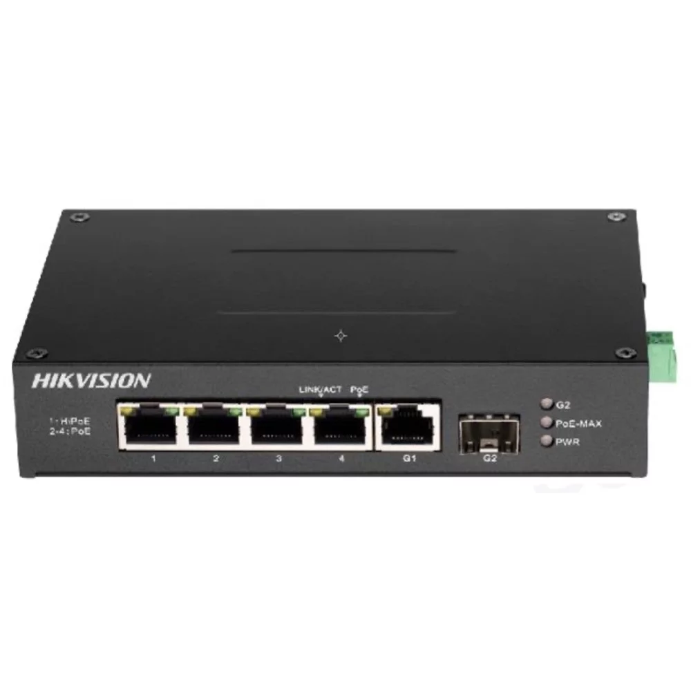 Картинка Коммутатор Hikvision DS-3T0306HP-E/HS (DS-3T0306HP-E/HS) 