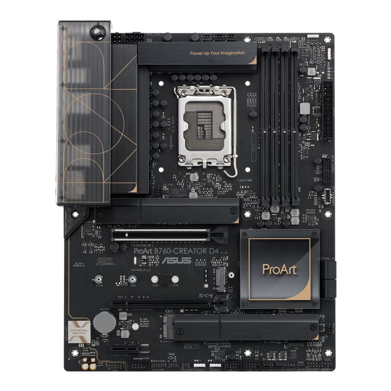 Материнская плата ASUS PROART B760-CREATOR D4 Soc-1700 Intel B760 4xDDR4 ATX AC`97 8ch(7.1) 1 x 2.5Gigabit + Gigabit Ethernet RAID+HDMI+DP (90MB1DU0-M0EAY0)