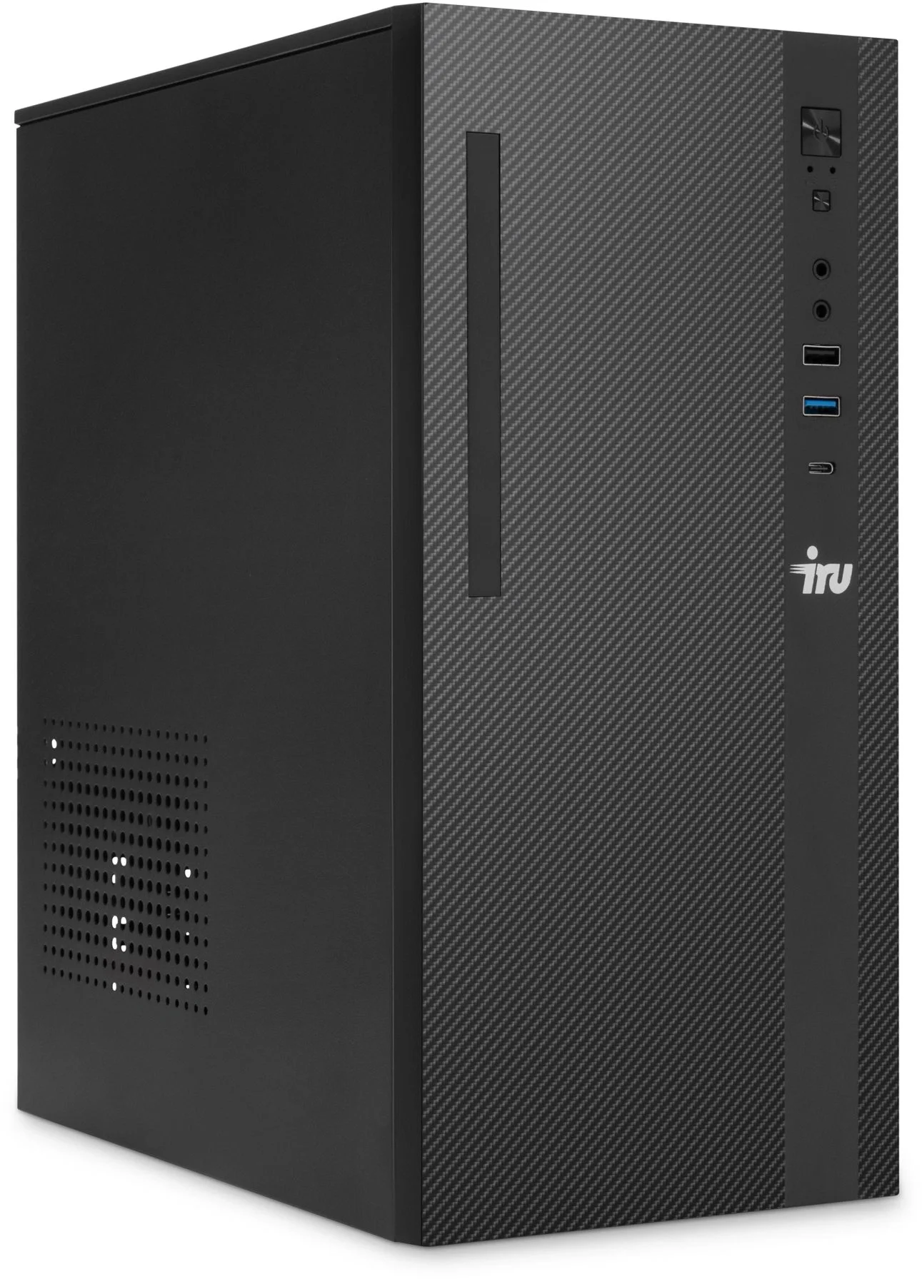Компьютер IRU Planio 310H6SC MT i3 14100F (3.5) 16Gb SSD512Gb GT610 2Gb Windows 11 Pro GbitEth 400W черный (2153498)