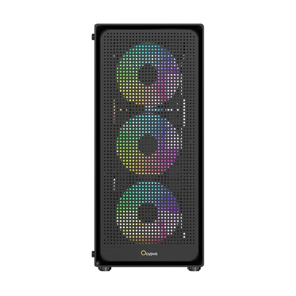 корпус Ocypus Gamma C50 BK ARGB, MATX, USB3.0*1+USB2.0*2, FRONT 3x120mm ARGB, REAR 1x120mm ARGB