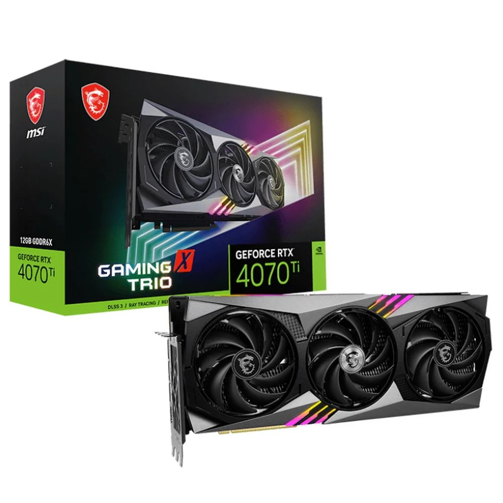 Видеокарта MSI Bad Pack RTX4070Ti GAMING X TRIO 12GB (027298) (RTX 4070 TI GAMING X TRIO 12G||BP)