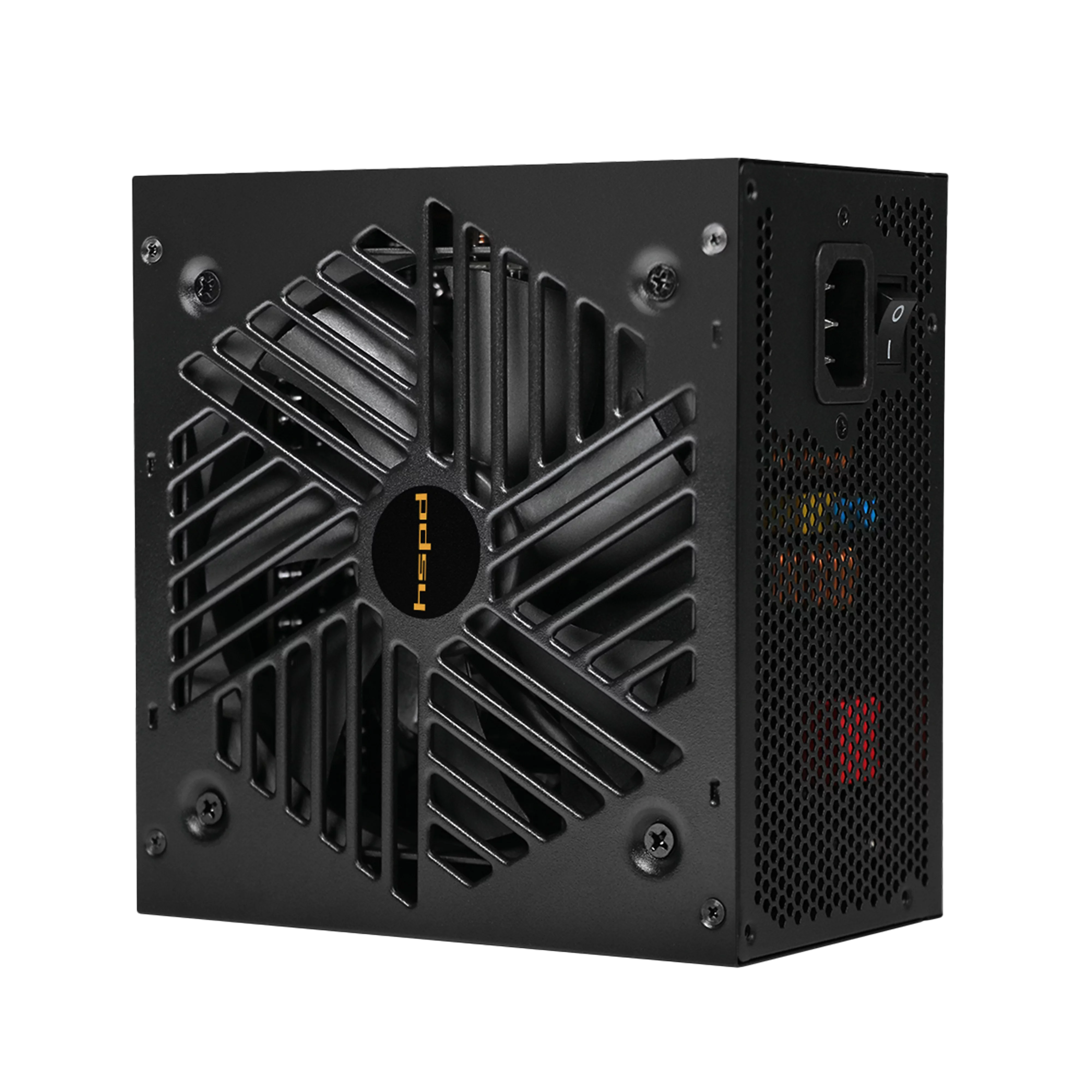 Блок питания/ Power Supply HSPD, 750W 80+ Gold (ATX, 3.1, PCIe 5.1, Full modular, 1x24(20+4)pin 600mm, 2xCPU 8(4+4)pin 700mm, 2xPCIe*2 8(6+2)pin 550+150mm, 1x12V(2x6) 12+4pin 600W 550mm 2xSATA*3 500+150+150mm, 1xMOLEX4pin*3+FD (HSI-750GF-BK)