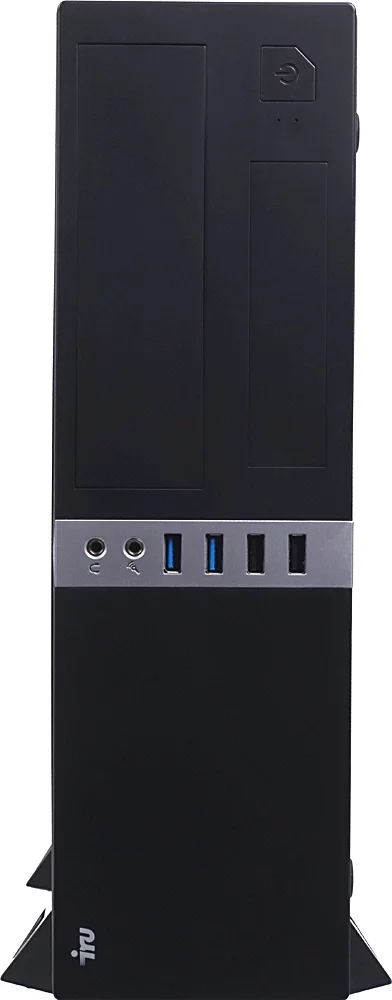 Компьютер IRU Office 310H6S SFF Core i3 12100 (3.3) 8Gb SSD256Gb DOS GbitEth 300W черный (2061129)