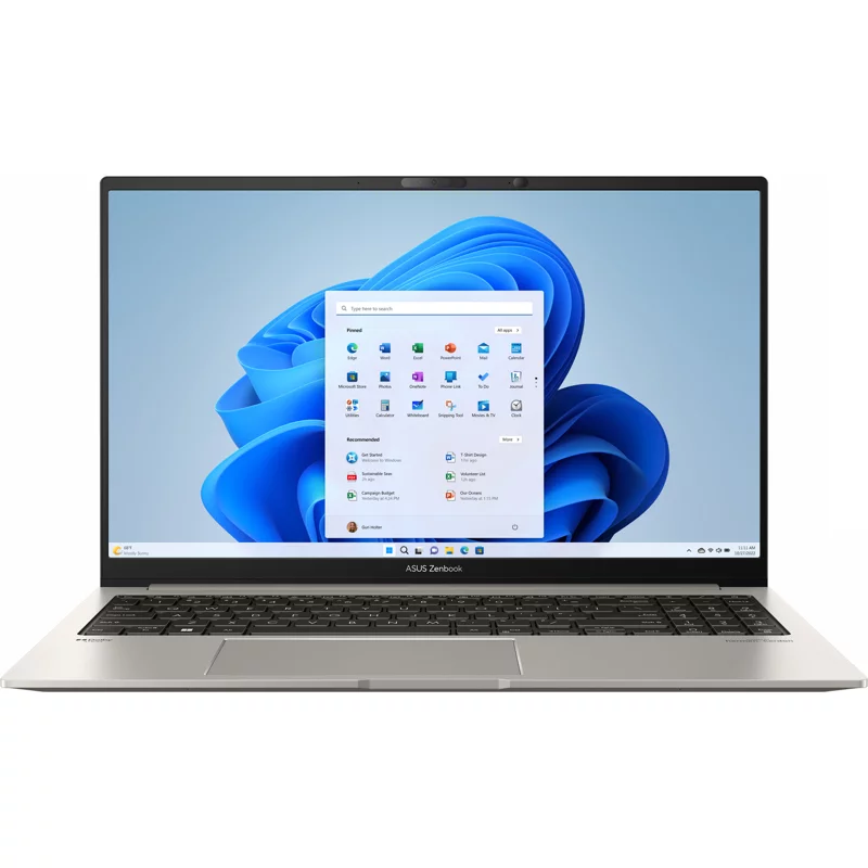 Ноутбук ASUS Zenbook 15 OLED UM3504DA-MA197 15.6"(2880x1620 OLED)/ AMD Ryzen 5 7535U(2.9Ghz)/ 16Gb/ 512Gb SSD/ noDVD/ BT/ WiFi/ 67WHr/ 1.4kg/ Basalt Grey/ DOS + алюм корп, +чехол, +USB-RJ45 кабе (90NB1163-M007B0)