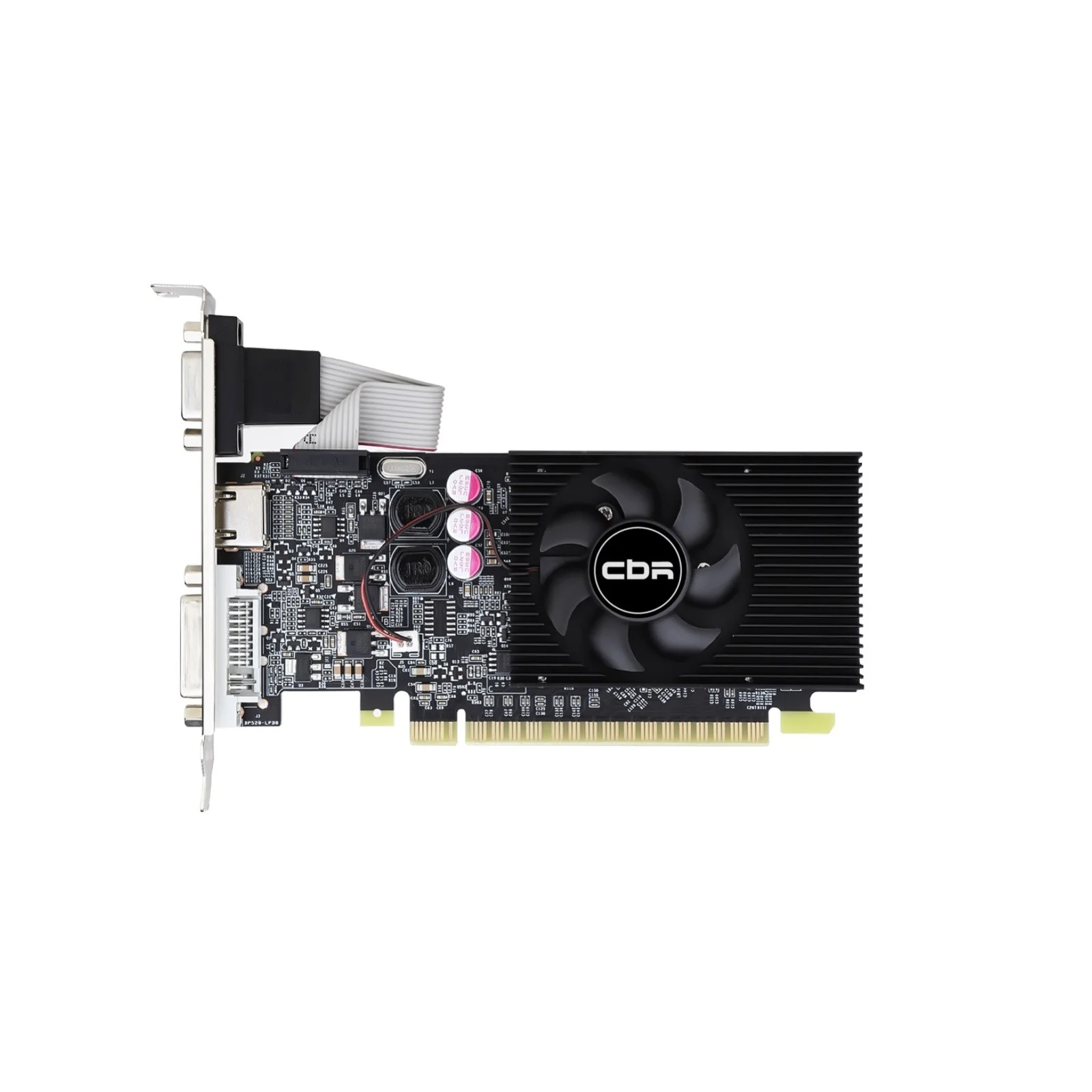 Видеокарта CBR GT610 2G, 64BIT, DDR3, 700Mhz, 29W (DVI/HDMI/CRT)[VGA-STX610-2G-RTL]