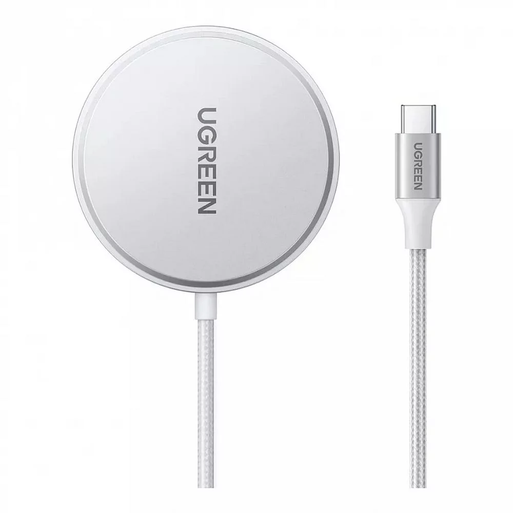Беспроводное зарядное устройство UGREEN W703 (35565) Wireless Charger Qi2 with MagSafe 15W (For iOS Device). Цвет: белый (35565_)