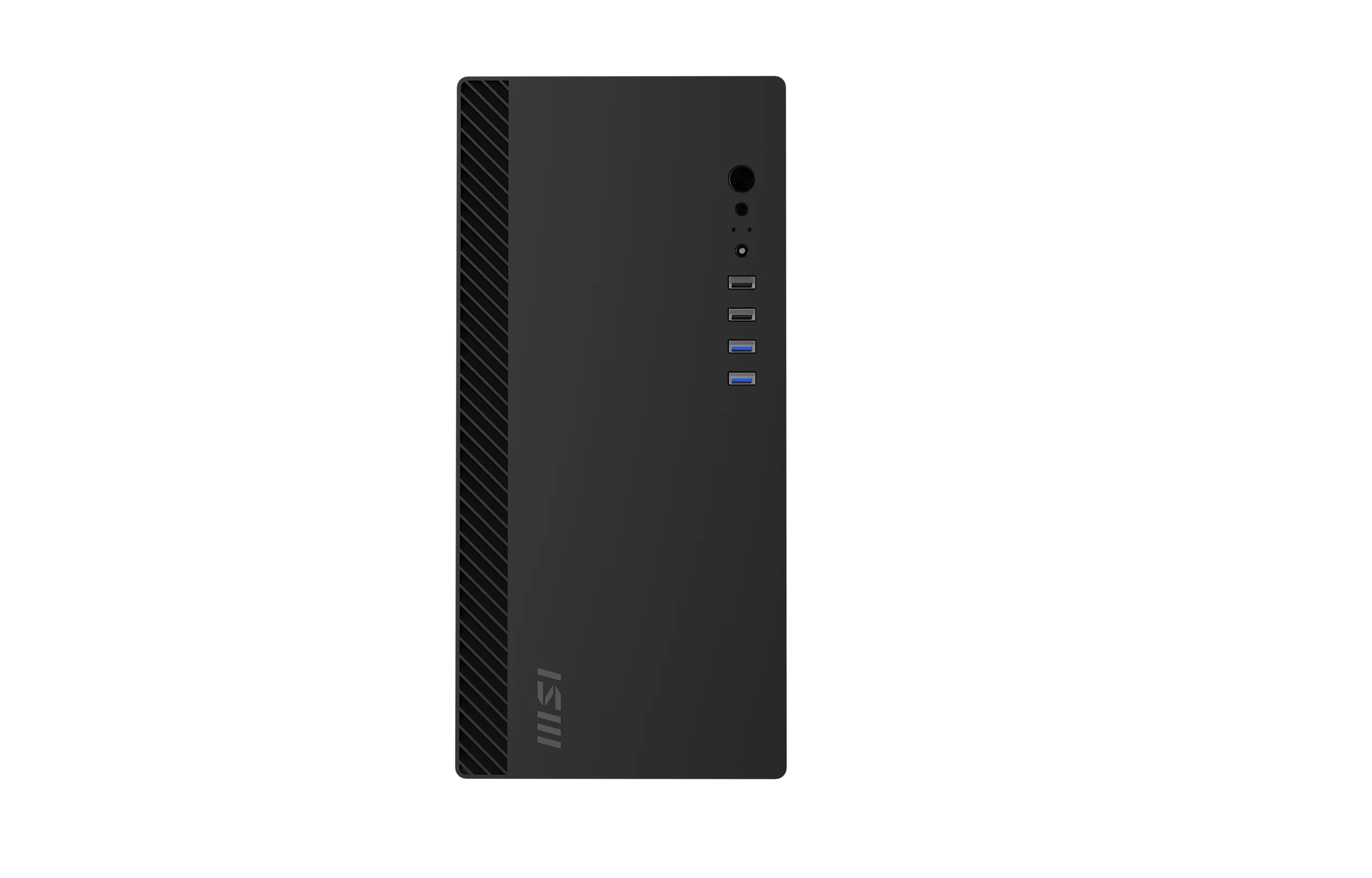 Корпус Компьютер без блока питания/ Case MSI PRO SHIELD M100P, Midi-Tower, 1x80mm, 2xUSB 3.2, 2xUSB 2.0, mATX, mITX Black (306-7G31M21-HH9)