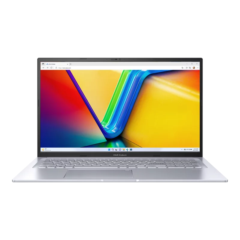 Ноутбук/ ASUS M3704YA-AU159 17.3"(1920x1080 (матовый) IPS)/AMD Ryzen 5 7430U(2.3Ghz)/16384Mb/1024PCISSDGb/noDVD/Int:AMD Radeon/Cam/BT/WiFi/50WHr/war 1y/2.1kg/Cool Silver/DOS (90NB1191-M008F0)