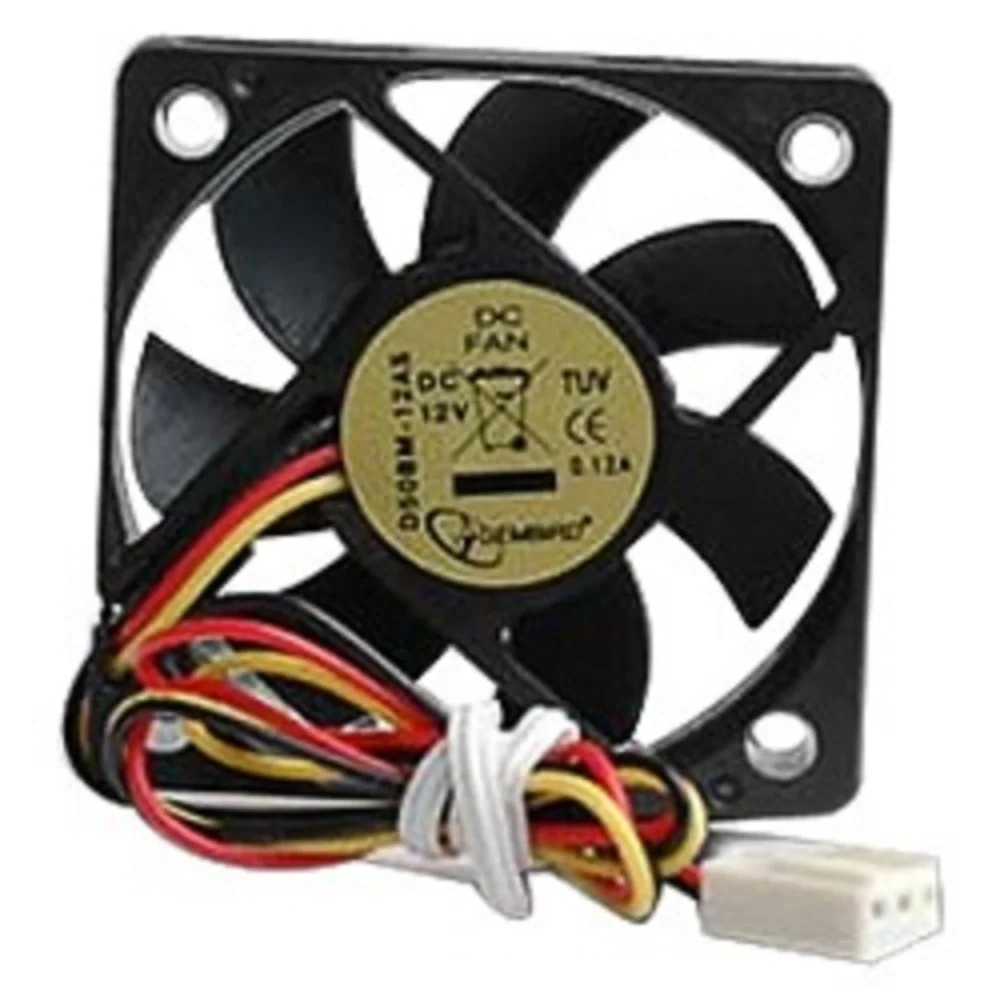 Вентилятор в корпус Gembird D50BM-12AS 50x50x10, подшипник, 3 pin, провод 25 см {400}