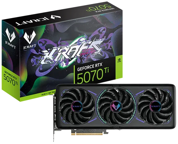Видеокарта MAXSUN MS-RTX5070Ti iCraft OC16G//RTX5070Ti HDMI, 3*DP, 16G, D7