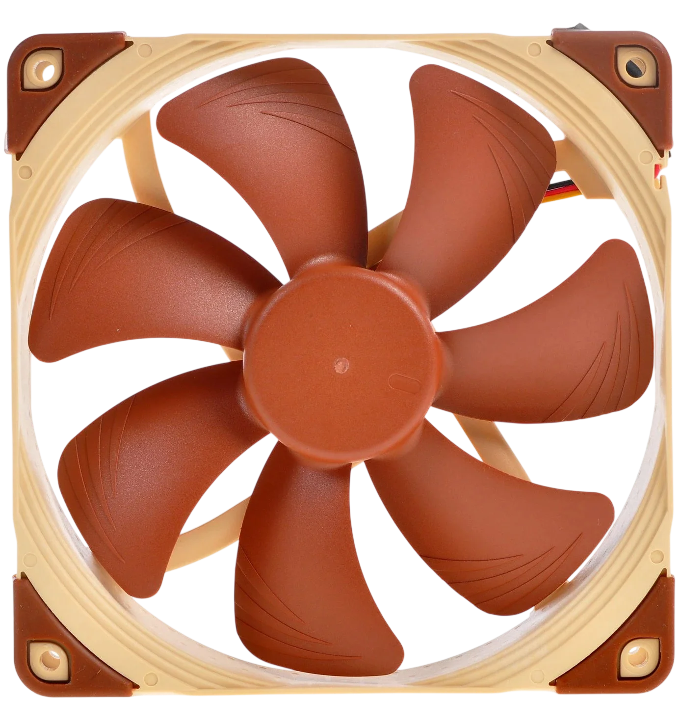Кулер для корпуса/ Case Cooler Noctua NF-A14 FLX (140x140x25mm, 3-pin, 67.98FM, 19.2dBA, 1200RPM, Beige/Brown)