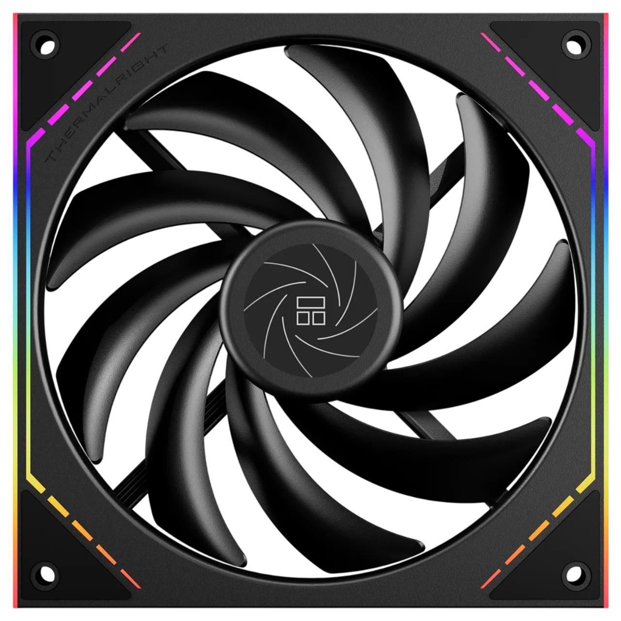 Кулер для корпуса/ Case Cooler Thermalright TL-M14 (140x144x25mm, 4-pin PWM, ARGB, 88.75CFM, 23.7dBA, 1500RPM, Black)