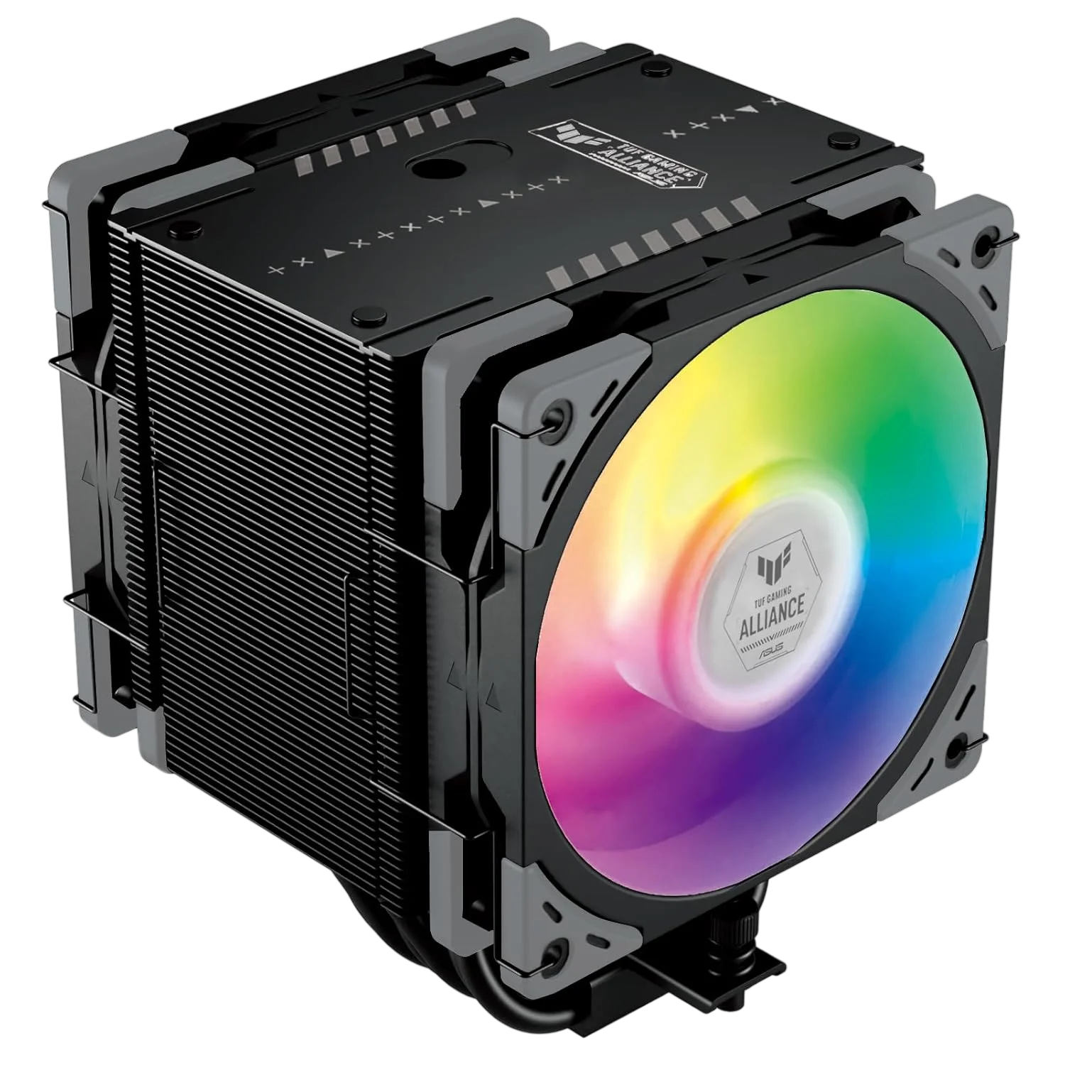 Кулер для процессора/ CPU Cooler Scythe Mugen 6 TUF Gaming Black Edition (240W, 4-pin PWM, 154mm, ARGB, Al/ Cu, 6x6mm, 2x120mm, 75.17CFM, 35.57dBA, 2500RPM, S: 1851/ 1700/ 1200/ 115X/ 2011(v3)/ 2066, AM5/ AM (SCMG-6000TUFB)
