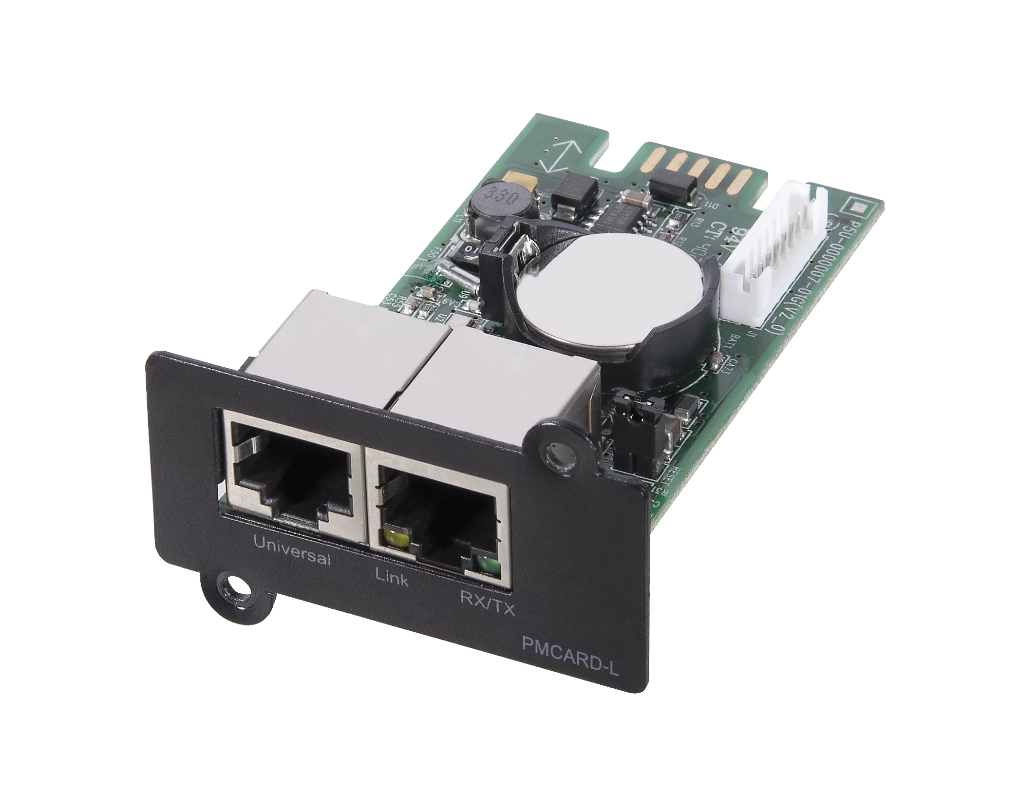 CBR PMC-02E [SNMP карта для удаленного управления по сети Ethernet c Английским интерфейсом, 2xRJ45, PowerMaster]