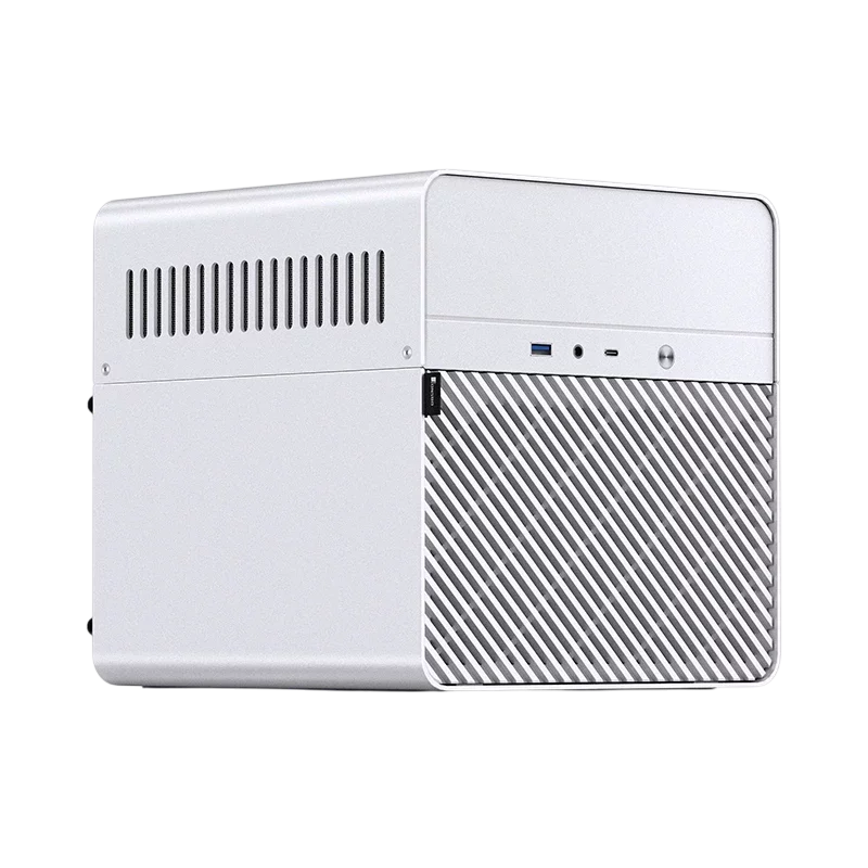 Корпус без блока питания/ Case JONSBO N2, Mini-Tower, 1x120mm, 1xUSB-A 3.0 + 1xUSB-C 3.2, SFX PSU Support, mITX White (N2 WHITE)