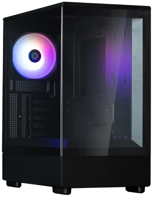 ZALMAN P10, MATX, BLACK, WINDOW, 2x3.5", 3x2.5", 1xUSB TYPE-C, 1xUSB3.0, REAR 1x120mm ARGB (P10 BLACK)