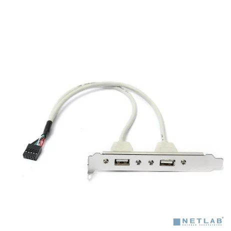 ORIENT C086L30, Планка портов в корпус 2xUSB 2.0, длина кабеля 30см, oem (31302)