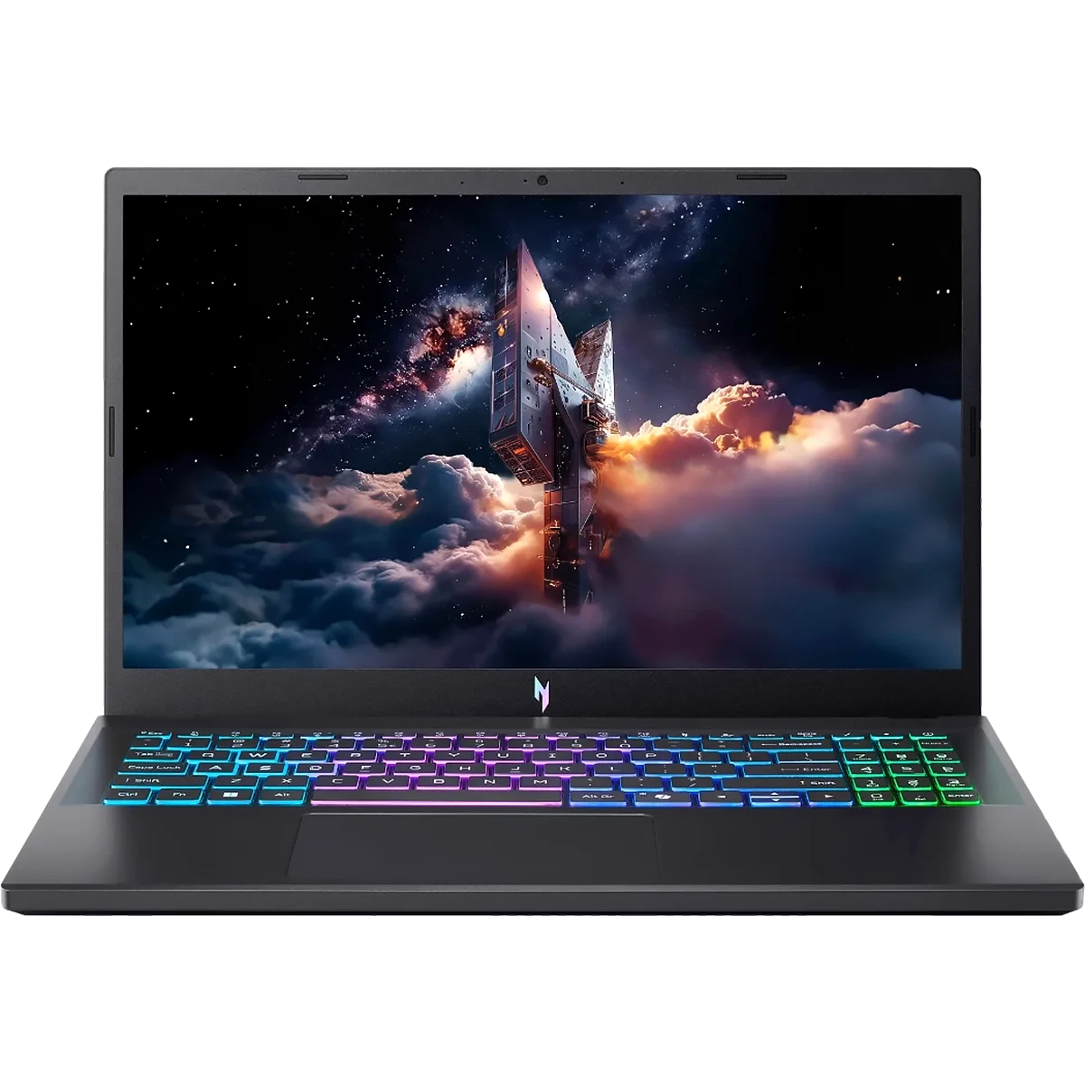 Ноутбук ACER Nitro V15 ANV15-A31-R6GF 15.6"(1920x1080 IPS (матовый, 165Hz) )/ AMD Ryzen 7 170(3.2Ghz)/ 16384Mb/ 512PCISSDGb/ noDVD/ Ext:NVIDIA GeForce RTX 5060(8192Mb)/ Cam/ BT/ WiFi/ 50WHr/ war 1y/ 2kg/ Black/ N (NH.U3RER.004)