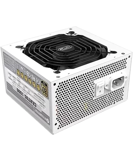 Блоки питания/ Power Supply Raijintek CRATOS 1000, 1000W 80+ Gold (ATX, 3.1, PCIe 5.1, Full-modular, 1x24(20+4)pin, 2x4+4-pin CPU, 4x6+2-pin PCIe, 1x12V(2x6), 8xSATA3, 4xMolex, Active, 120x120mm, 150x (0R30B00006)